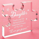 Daughter Small Puzzle Acrylic Plaque